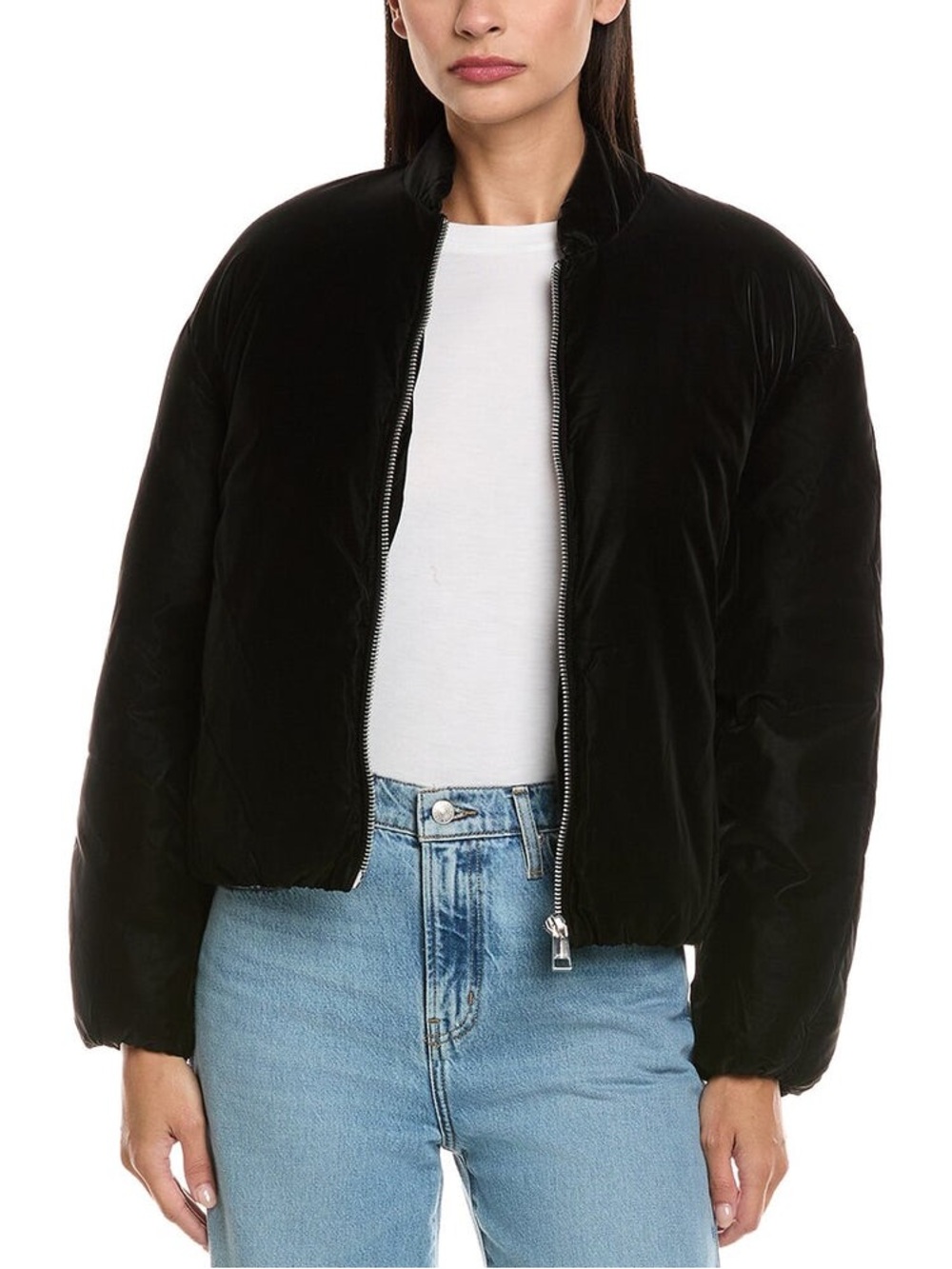 APPARIS Leni Padded Bomber Jacket Black Puffer Women’s Designer Coat